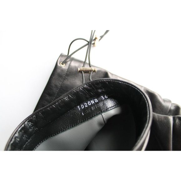 Cesare Paciotti Tall Slouchy Leather Black Boots Size EU 36/ US 6 - Picture 8 of 11